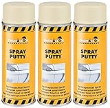 Chamäleon 1K Spritz SPACHTEL 3 x 400ml Spray SPRITZSPACHTEL Beige Flüssige Schpachtelmasse Füller HAFTGRUND