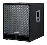 McGrey PAS-118 18' passiver Subwoofer (DJ, PA, Bass Box, 450/900/1800 Watt (RMS/Musikleistung/Peak), Bassreflex-Kanäle, 18' Woofer, SPK-Anschlüsse) schw