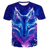 Freizeitshirt Herren Kurzarm Hip Hop Style Rundhals Herren T-Shirt Sommer 3D Kreative Druck Herren Shirt Mode Neuheit Abstraktes Herren Streetwear T09 S