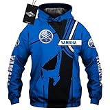CONVERMPU Hoodies Jacken T-Shirt Yam-Aha Punisher Einlegen Voll Drucken Dünn Männer Frau Beiläufig Polyester Sweatshirt Lose Zur Seite Fahren Männer/D/XXXXL