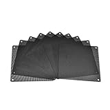 140mm PVC schwarze Computer PC Kühler Lüfter Lüftergitter Staubfilter Filtermatte Gehäuselüfter, 10 Stück