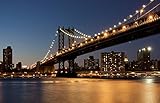 Bilderdepot24 selbstklebende Fototapete - New York Bridge - 230x150 cm - Wandtapete Poster Dekoration Wandbild Wandposter - Bild Wandbilder - Wanddek