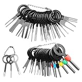 Entriegelungswerkzeug Terminal Removal Tool Kit for Car, 41 Pieces Wire Connector Pin Release Key Extractor Tools Set for Most Connector T