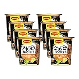 Maggi Magic Asia Saucy Noodles Sesame Chicken Cup, 8er Pack (8 x 75g)