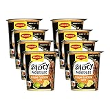 Maggi Magic Asia Saucy Noodles Sesame Chicken Cup, 8er Pack (8 x 75g)