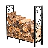 Household items Brennholz-Log-Rack Holzlager-Holzträger-Halter, Indoor Outdoor Holzstapelregalständer Heavy Duty Logs Storage Stacker Organizer, Terrassendeck Dekorationswerkzeug Kaminanzü