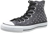 Converse Damen Schuhe Chucks Nieten Leder CT All Star Hi Schwarz-Grau Sneakers Dunkelgrau Gr. 36