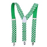 VALICLUD Chic Shamrock Clover Hosenträger St. Patrick's Day Day Kostümzubehör fü