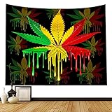 NHhuai Wandteppich Tapestry Wanddeko für Kinderzimmer Wohnzimmer Yogamatte Picknickdecke Strandtücher Ahornblattmuster Wandteppich Digitaldruck