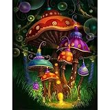 5D DIY Diamond Painting Kits for Adults/Kids, Round Drill Pilz-Laterne 70x100cm Diamond Art Full Drill Crystal Rhinestone Cross Stitch Embroidery Canvas Art Craft for Home Office Wall Decor G