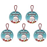 FEIZAO Anhänger Weihnachten Basteln Holz Weihnachtsdeko Weihnachtsschmuck DIY Weihnachtsanhänger Hängende Charms Anhängerweihnachtsdeko Holzverzierungen Christbaumanhänger Geschenkanhäng