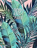 Palmblatt Planer 2022: Wochenplaner 2022 | Monatsplaner 12 Monate Organizer | Einfacher Überblick über die Terminpläne | Agenda mit Raum für N