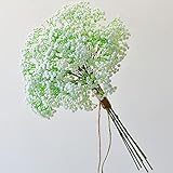 FEIGO 6 Stück Hochzeits Dekoration Schleierkraut Künstlich Gypsophila Kunstblumen Perfekt für Zuhause Hochzeit Party Dekor Blumenstrauß Weiß