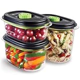 FoodSaver FFC026X Preserve & Marinate Vakuumbehälter für Vakuumiergeräte | luftdichte BPA-freie Lebensmittelbehälter | Auslaufsicher | Spülmaschinengeeignet | 700 ml | 1,2 L & 1,8 L | 3 Stück