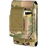 IronSeals Taktische Molle Phone Holster, kompakte Taille Gürteltasche EDC Tasche für Zigarettenetui und Handy iPhone 12 Pro Max/11 Max/XS Max/XR/X/8P, Samsung S20/S10/S10e/S9+/S9/S8+, Note10/9/8
