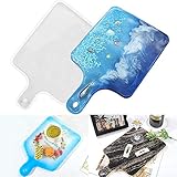 DIY Tablett Epoxidharz GießFormen, Epoxy Resin GießHarz Formen, Kreative Kunstharz Silikonform, Selber Machen Kunsthandwerk, Servierbrett Form für Cupcakes Obst D