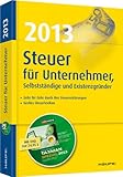 Steuer 2013 für Unternehmer, Selbstständige und Existenzgründer: Mit Software 'TAXMAN SPEZIAL'