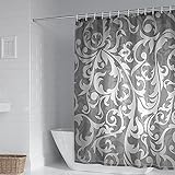 Beydodo Badewanne Vorhang Polyester Waschbar 90x180, Badezimmer Duschvorhang Antischimmel Wasserdicht Vintage Filigran Muster G