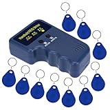 LIBO Handheld 125khz RFID Duplizierer Schlüssel Kopierer Reader Writer ID Karte Cloner Programmer + 10er Beschreibbar EM4305 / T5577 Key Karten Keyfob