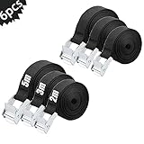 Zurrgurte Set,Spanngurt Befestigungsgurt,Spanngurt mit Ratsche,Zurrgurt Spanngurt Befestigungsgurt,Spanngurt Fahrrad,Spanngurte Zurrgurte,Spanngurte Schwarz (A)