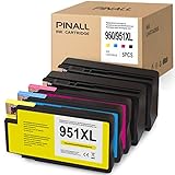 PINALL Kompatibel HP 950 951 950XL 951XL Druckerpatronen für HP OfficeJet Pro 8600 8610 8620 8100 251dw 276dw 8615 8625 8630 8640 (2Schwarz/ 1Cyan/1Magenta/1Yellow)