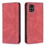 Handyhülle für Galaxy A71 4G Leder Schutzhülle Tasche Wallet Tasche Flip Etui Schale Mit Kartenfach Standfunktion Hülle für Galaxy A71 4G - DEBF280137 R