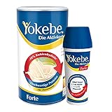 Yokebe Forte Diät Shake, Starterpaket inklusive Shaker, Mahlzeitersatz, laktosefrei, kalorienarm, mit hochwertigen Proteinen und Bienenhonig, für langanhaltende Sättigung, 1er Pack (500g)