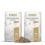 Miscanthuspellets Einstreu Großtier Kleintier Pferde Stall Tier Miscanthus Streu 15kg x 2 Sack 30kg / 1 Karton Palig