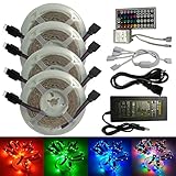 Eksesor LED Strip, LED Streifen 20M, RGB Farbwechsel LED Band mit Fernbedienung,für die Beleuchtung von Haus, Party, Zuhause, Bett, Schlafzimmer,TV, Kü