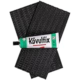 Schuhsohlen Reparatur Set schwarz'Welle' mit Kövulfix 120g + 2 Stück Gummip