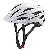 Cratoni Pacer+ Fahrradhelm, White Matt, S-M