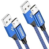 NIBIKA Micro USB Kabel, [2Stück 1M] Nylon Micro USB Ladekabel Schnellladekabel High Speed Handy Datenkabel für Samsung S7 S6 S5 j7 j5 j3 Tablet Huawei Sony HTC Motorola Nexus LG PS4