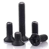 SHENGGLL 55 PC Senk-Kreuz Schraube M1.2 M1.4 M1.6 M1.7 M2 M2.5 M3 M4 M5 Carbon Steel Laptop Schraube for Lenovo Samsung (Color : 16mm, Size : M2.5)