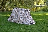 Wurfzelt Sekundenzelt 2-3 Person Outdoor Campingzelt Tent 245x145x110cm (Hell/Camouflage)