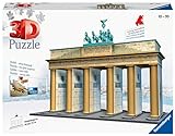 Ravensburger 3D Puzzle 12552 - Brandenburger Tor - Berlins Wahrzeichen im Miniatur-Format, 3D Puzzle für Erwachsene und Kinder ab 10 J