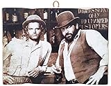 Kustom Art, Vintage Style Bilderrahmen, Bud Spencer & Terence Hill, Sammlerstück, Druck auf H