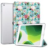 ULAK iPad 9.7 Zoll 2018/2017 Hülle, iPad 9.7'' PU Leder Tasche Schutzhülle Transluzent Rücken Deckel mit Auto Schlaf/Wach Funktion Tablet Case für iPad 2018/2017 (9.7 Zoll) - Bunt B