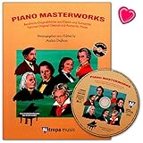 Piano Masterworks - Berühmte Originalstücke aus Klassik und Romantik - Autor: Aniko Drabon - Notenbuch mit CD und bunter herzförmiger Notenklammer / 1956-13M ISBN: 9789043137546