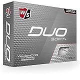 Wilson Staff, Weltweit weichster 2-teiliger Herren Golfball für maximale Reichweite, 12er-Pack, Fortgeschrittene, 29er Kompression, Kautschuk, Dx2 Soft, Weiß, WGWP37100