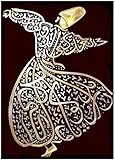 YYLPRQQ Islam Arabische Kalligraphie Muslimische Wandkunst Wirbelnder Derwisch Leinwand Gemälde Islamisches Dekor Drucken Mevlana Rumi Leinwand- 40X65C