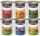 animonda Gran Carno adult Hundefutter, Nassfutter für erwachsene Hunde, Kräftige Variation, 6 x 800 g