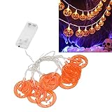 10 Kürbis Lampen Lichterkette Halloween Umgebungsbeleuchtung langlebige LED Indoor Outdoor Dek