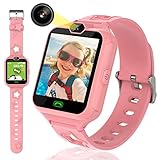 Kinder Smart Watch für Mädchen Jungen-Kinder Smartwatch Telefon mit 7 Spielen Musik MP3-Player SOS Anruf Kamera Rechner Elektronisches Lernspielzeug Geburtstagsgeschenke für 3-12