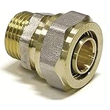 Pipetec Schraubfitting, Schraub-Übergang Außengewinde 20x2 - 1', SFUA2006, DVGW Schraubfitting