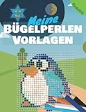 Meine Bügelperlen Vorlagen: Blanko Bügelperlen Vorlagenbuch für Jungen und Mädchen zum selbst g