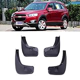 JTAccord Auto vorne hinten Schmutzfänger Kotflügel Spritzklappen Kotflügel Schmutzfänger für Chevrolet Holden Captiva 7 2011-2017 2012 2013 2014, ohne Trittbrett (Türstufe) Modell, 4 Stück/S