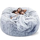 ZHINTE Sofa Sack Plüsch Sitzsack Sofas Super weicher Stoffbezug für Kinder, Erwachsene, Paare Jumbo Sitzsack Stuhl Möbel (ohne Füllstoff)