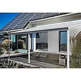 Home Deluxe - Terrassenüberdachung weiß - Maße 495 x 303 x 226/278 cm I Wintergartendach Verandaüberdachung V