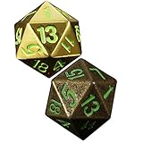 YLiansong-home Game Dice Sets 20-seitige Digitale Würfelsieb Metall leuchtende Würfelstange Mahjong Schach- und Kartenwürfel-Set (2 Sätze) Klassenzimmerzubehör (Color : Color 3, Size : 20mm)