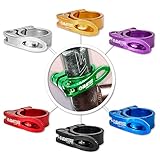 Drahtesel Fahrrad Schnellspanner, Sattelstütze, Sattel-klemme, Sattel-schelle, Klemmring, Sattelstützenklemme, Schnellverschluss in 28,6mm, 30,2mm, 31,8mm, 34,9mm (Grün, 28,6mm)